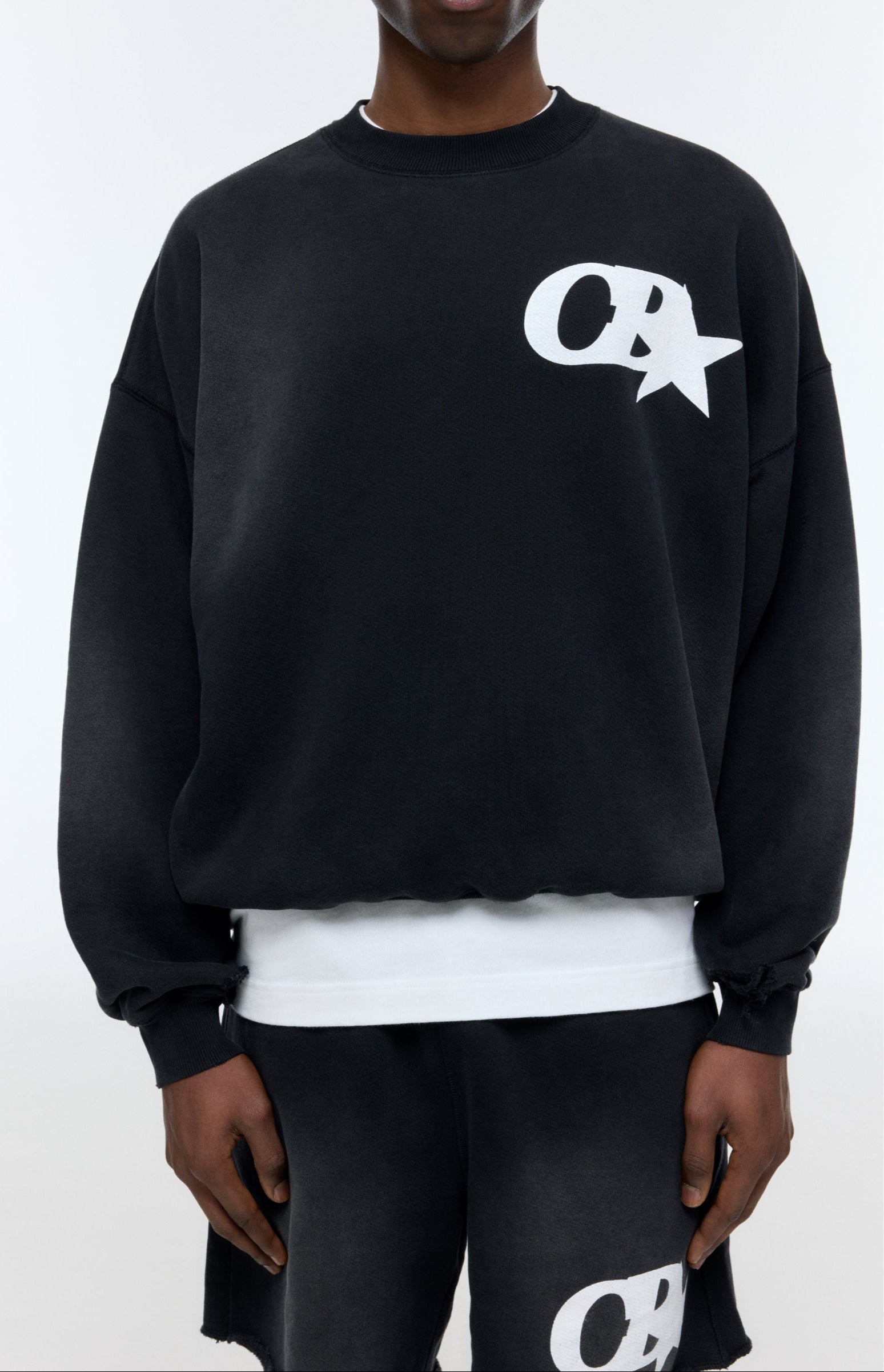 CB STAR DISTRESSED SWEATSHIRT