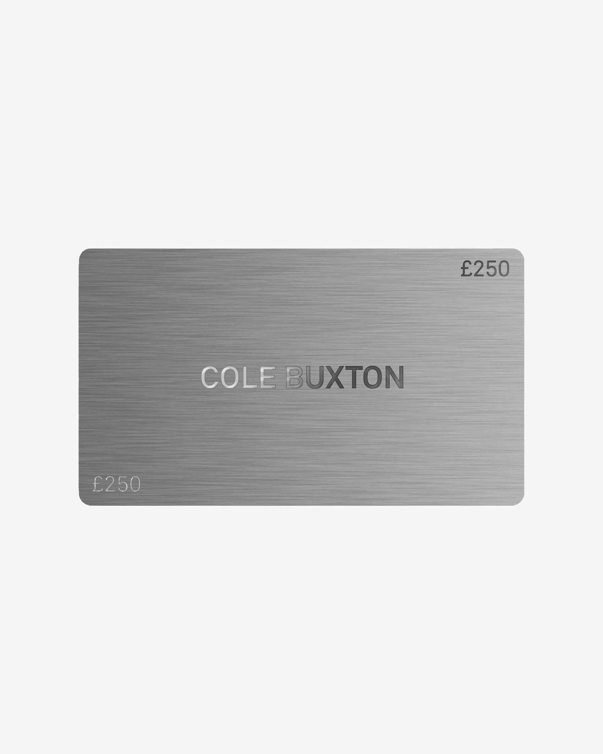 Cole Buxton | Gift Card | £250