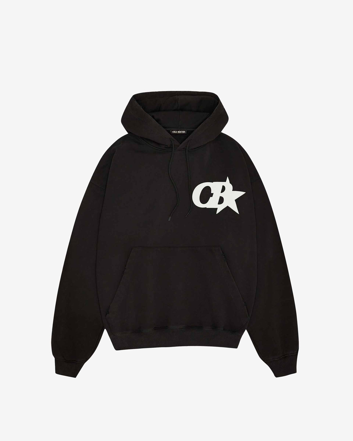 Cole Buxton | Star Hoodie | Mens | Cotton | Vintage Black