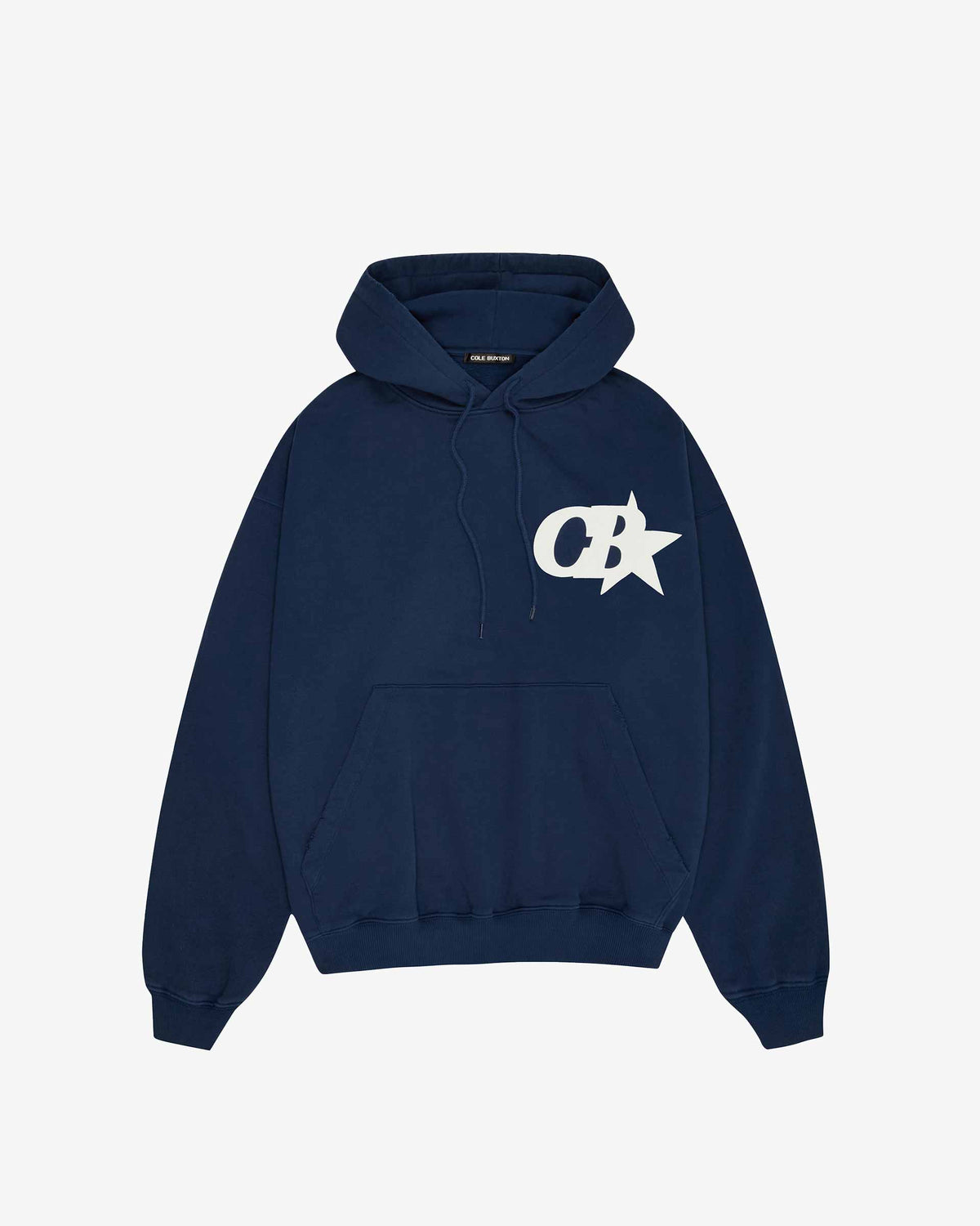 Cole Buxton | Star Hoodie | Mens | Cotton | Navy Blue