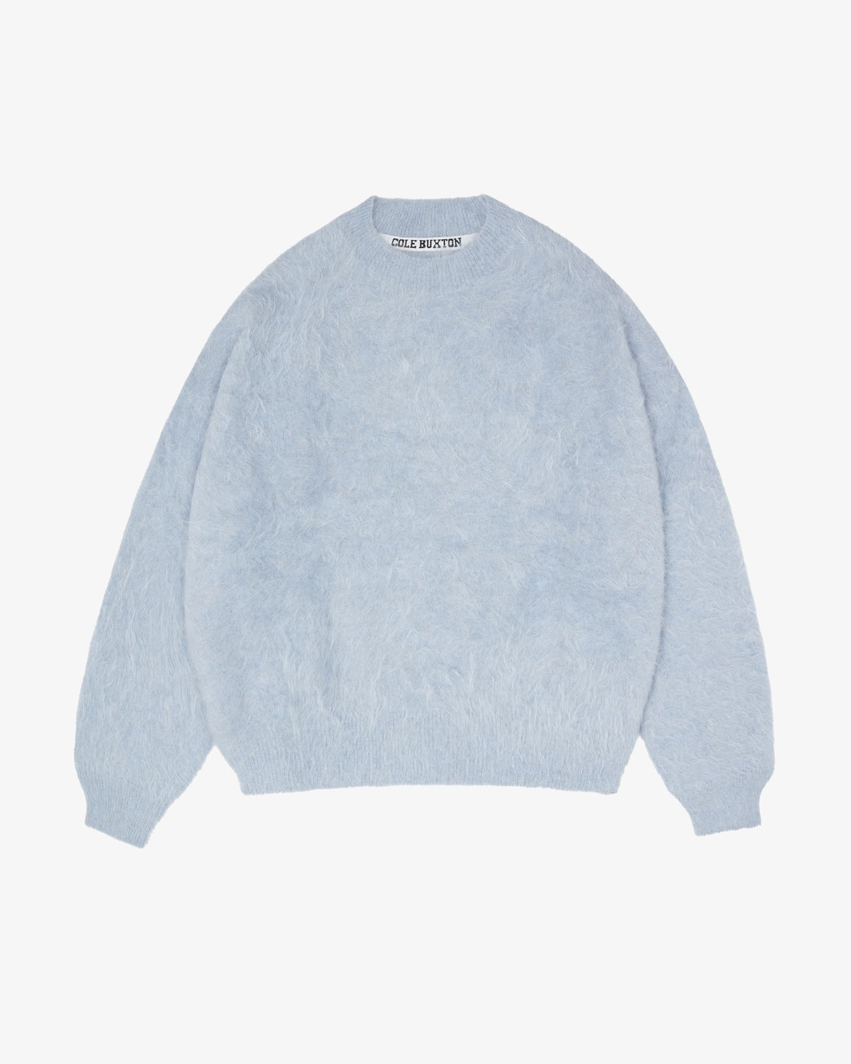 Cole Buxton | Alpaca Knit Sweater | Unisex | Alpaca | Hand Brushed | Blue