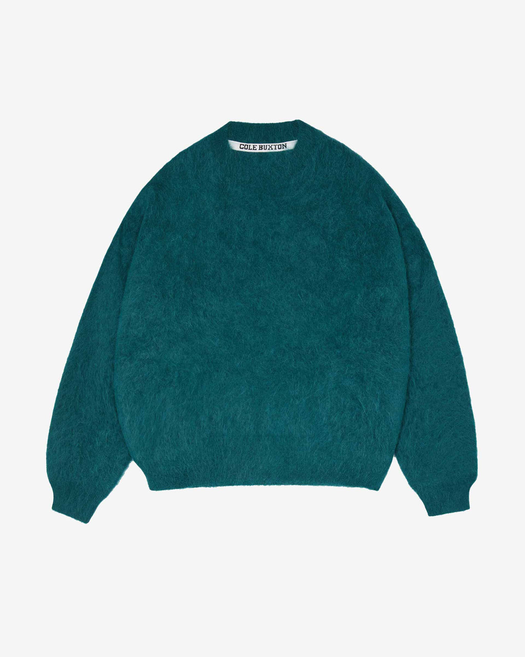 Cole Buxton | Alpaca Knit Sweater | Unisex | Alpaca | Hand Brushed | Green
