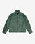 Cole Buxton | Cracked Leather Trucker Jacket | Mens | Green