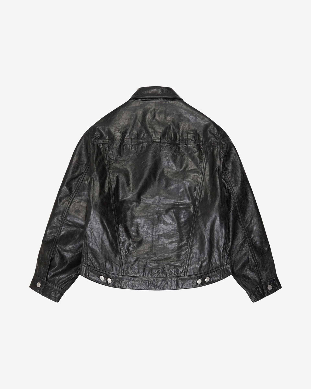 Cole Buxton | Leather Trucker Jacket | Mens | Leather | Black