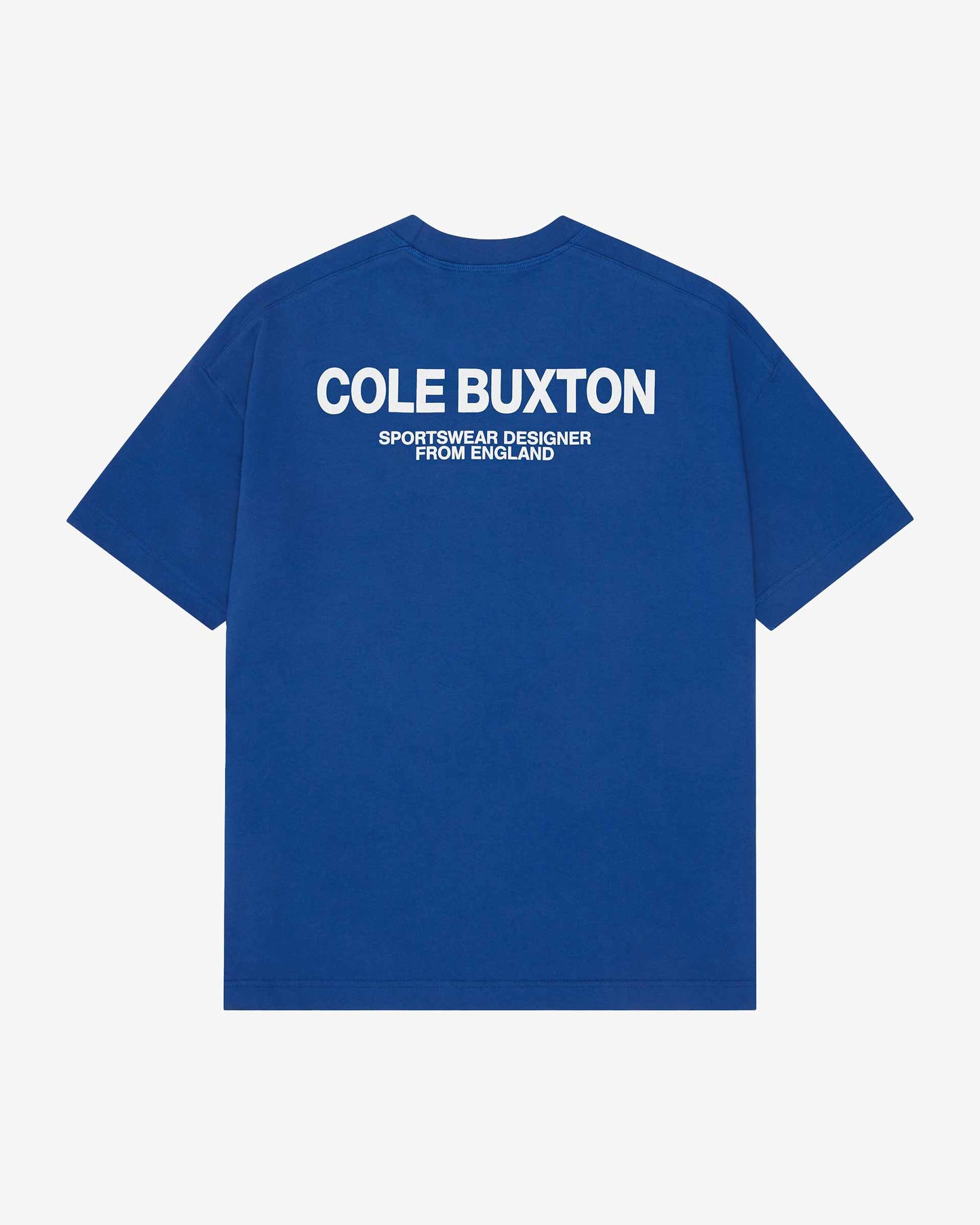 Cole Buxton | Sportswear T-Shirt | Mens | Cotton | Cobalt Blue