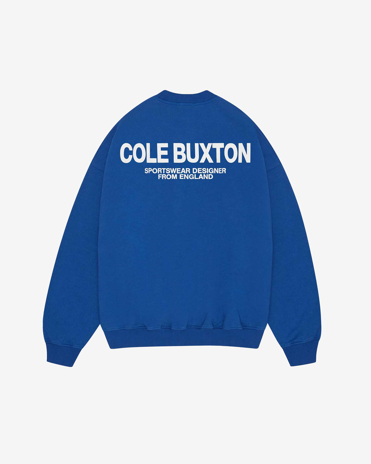 Cole Buxton | Sportswear Sweatshirt | Mens | Cotton | Cobalt Blue