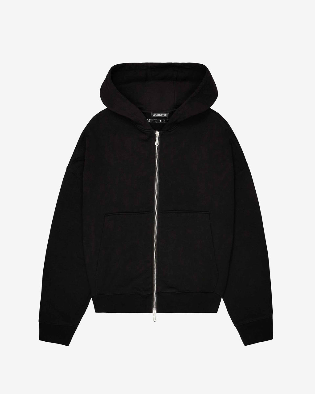 Cole Buxton | Warm Up Cropped Logo Zip Hoodie | Mens | Black