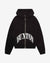 Cole Buxton | Heavyweight Cropped Logo Zipped Hoodie | Cotton | Black