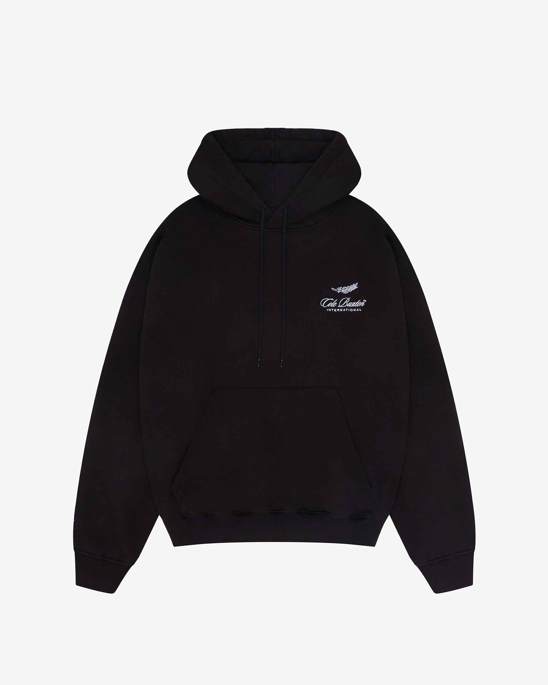 Cole Buxton | International Hoodie | Mens | Cotton | Vintage Black