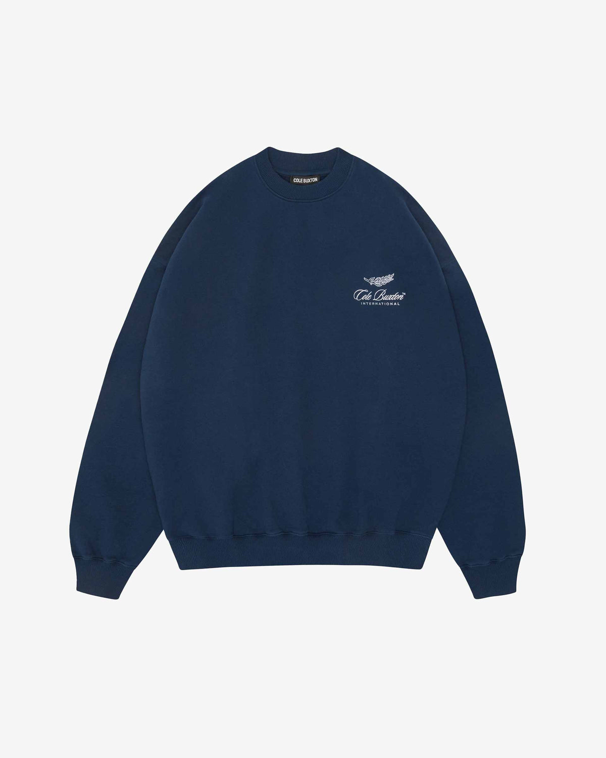 Cole Buxton | International Sweatshirt | Mens | Cotton | Navy Blue