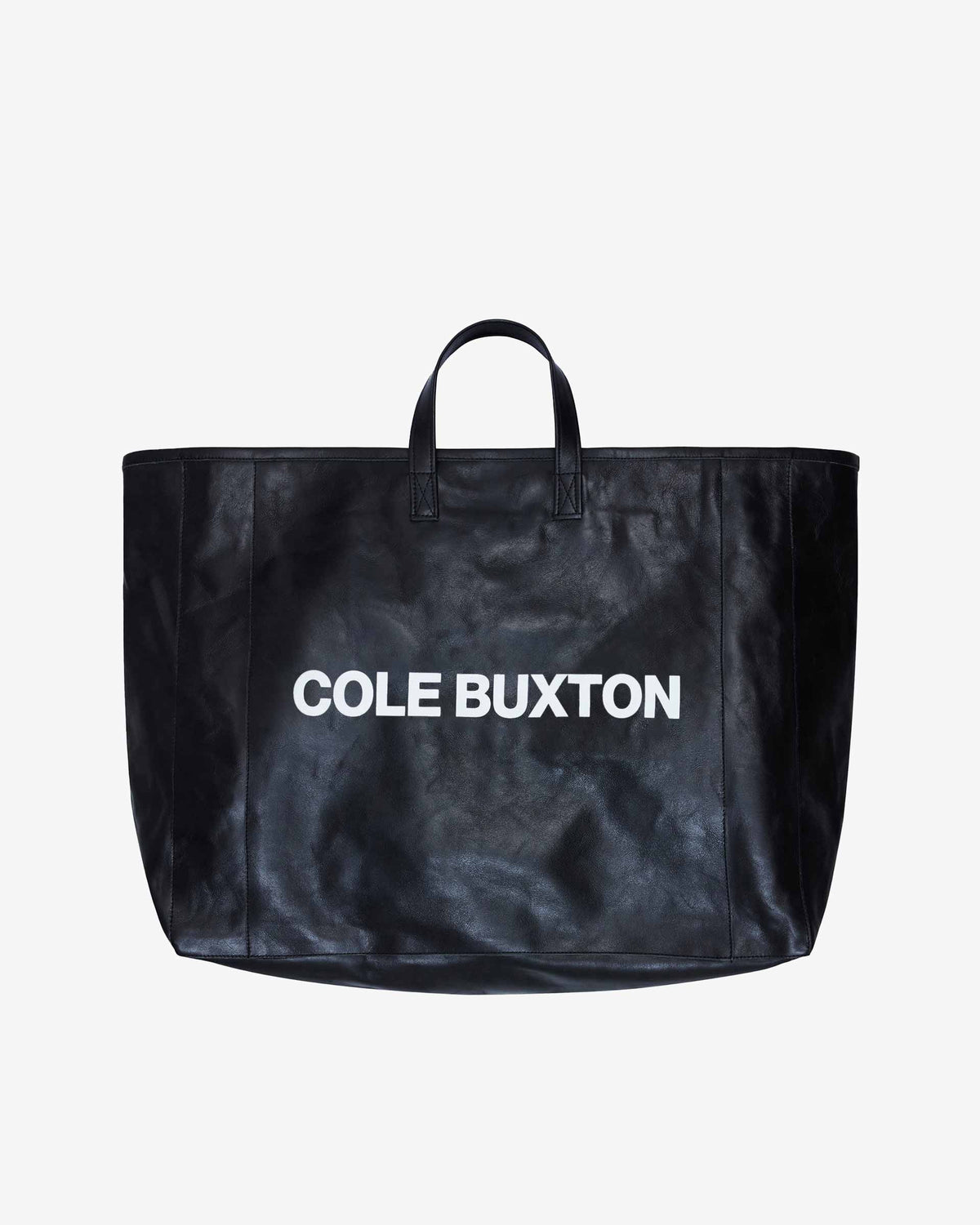 Cole Buxton | Large Leather Tote Bag | Unisex | Leather | Black