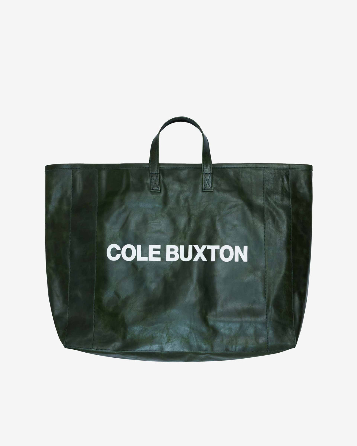 Cole Buxton | Large Leather Tote Bag | Unisex | Leather | Green