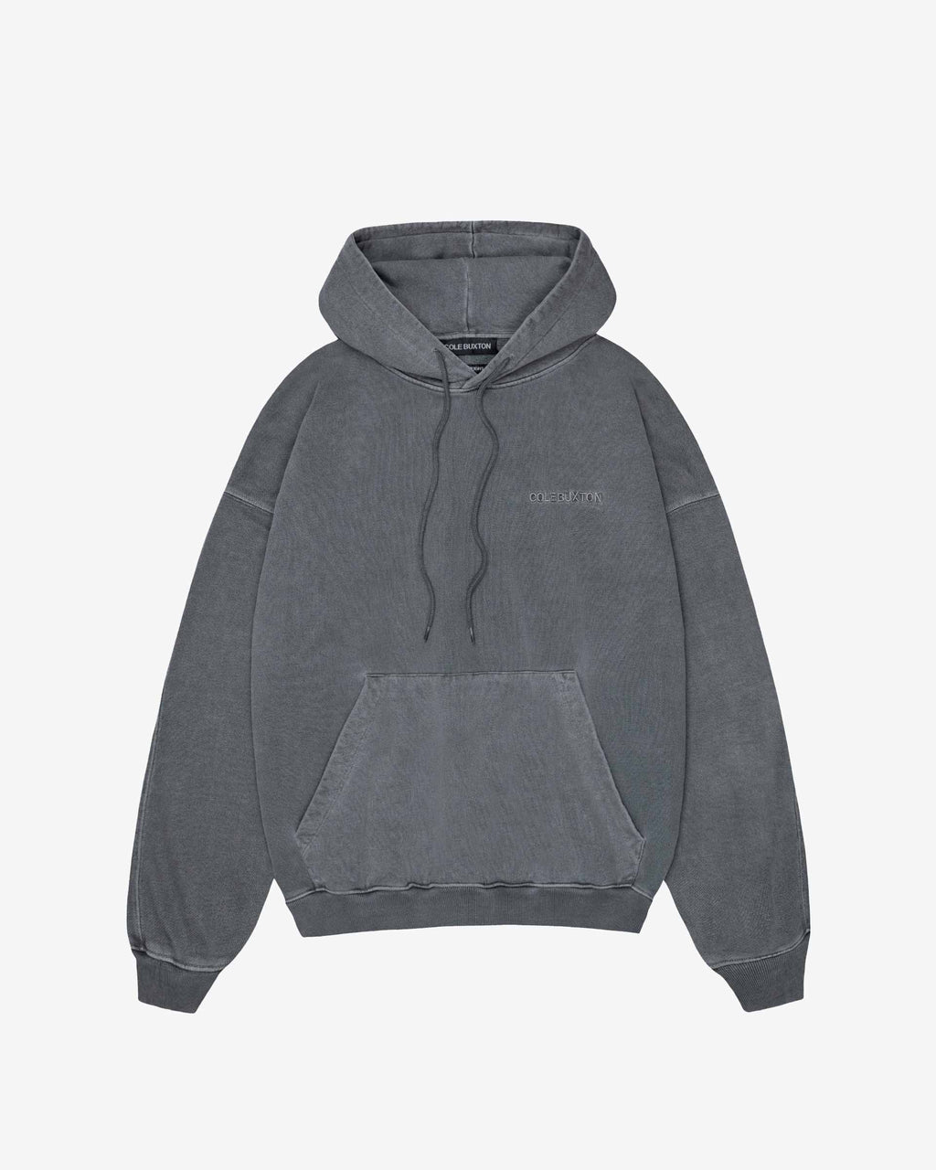 Cole Buxton | Heavyweight Warm Up Hoodie | Unisex | Cotton | Washed Black