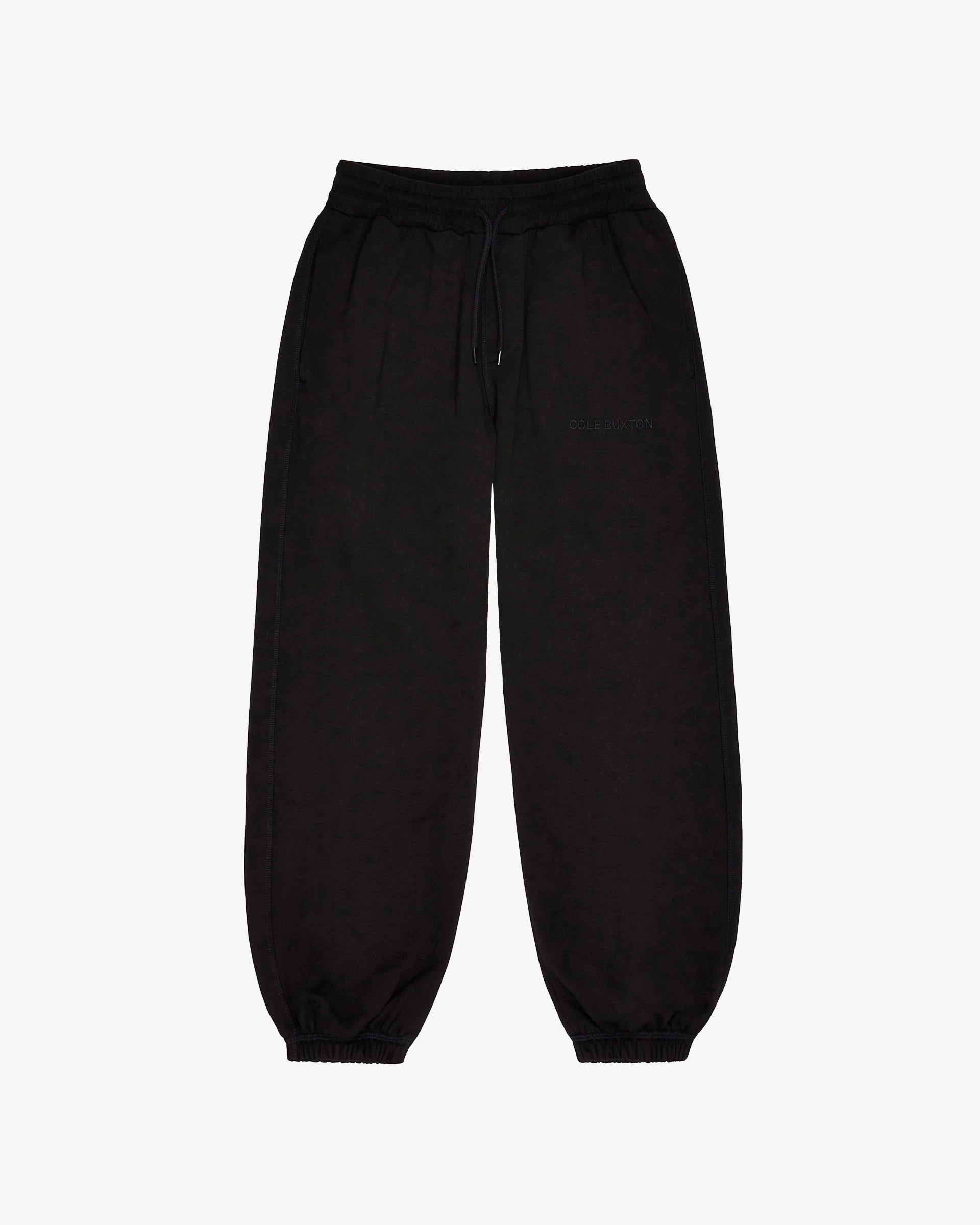 Cole Buxton | Heavyweight Warm Up Sweatpants | Unisex | Cotton | Black