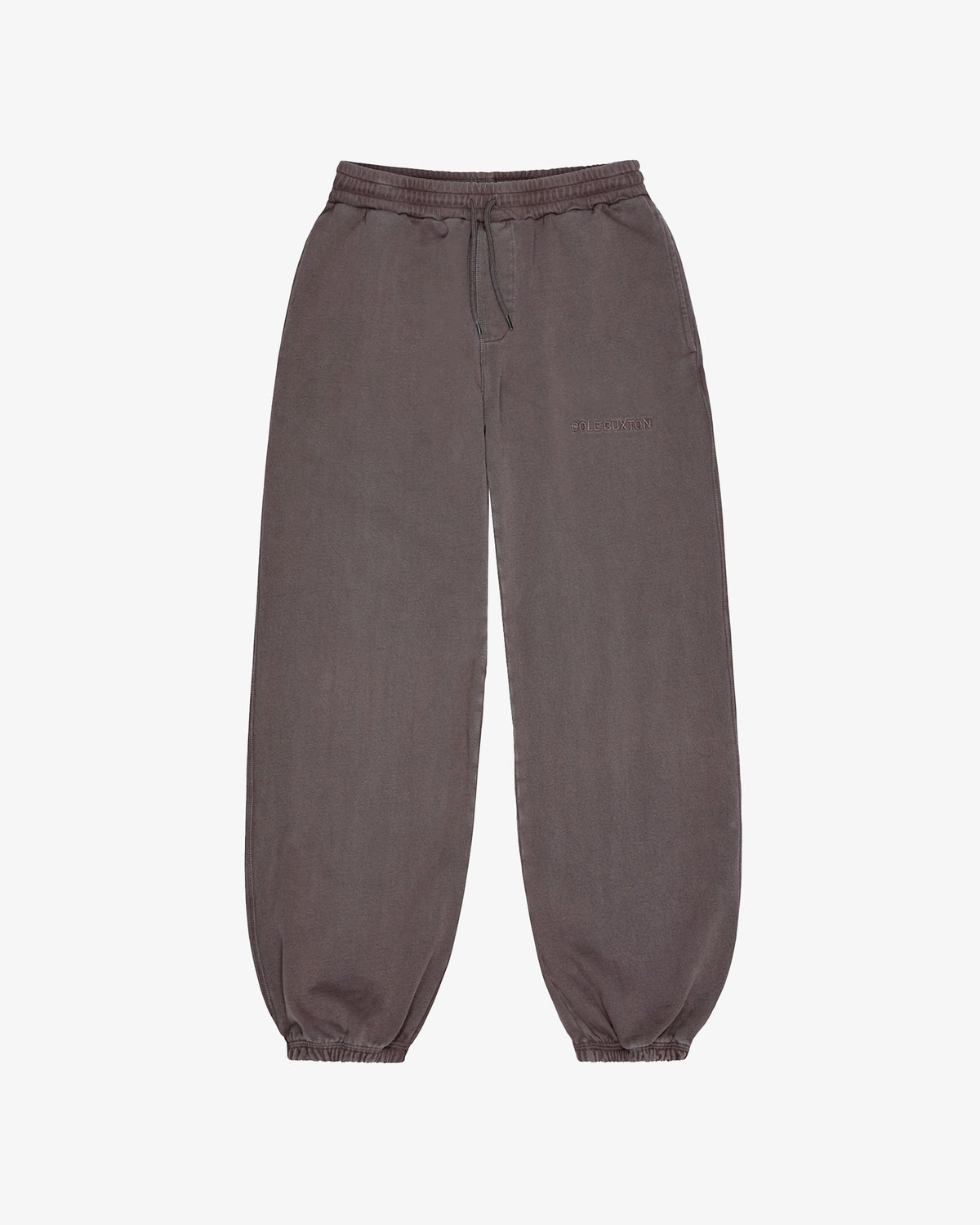 Cole Buxton | Heavyweight Warm Up Sweatpants | Unisex | Cotton | Washed Brown