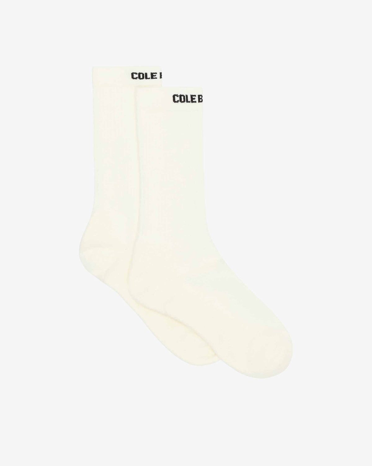 Cole Buxton | Sports Socks Ribbed | Mens | Cotton | One Size Fits All | Vintage White