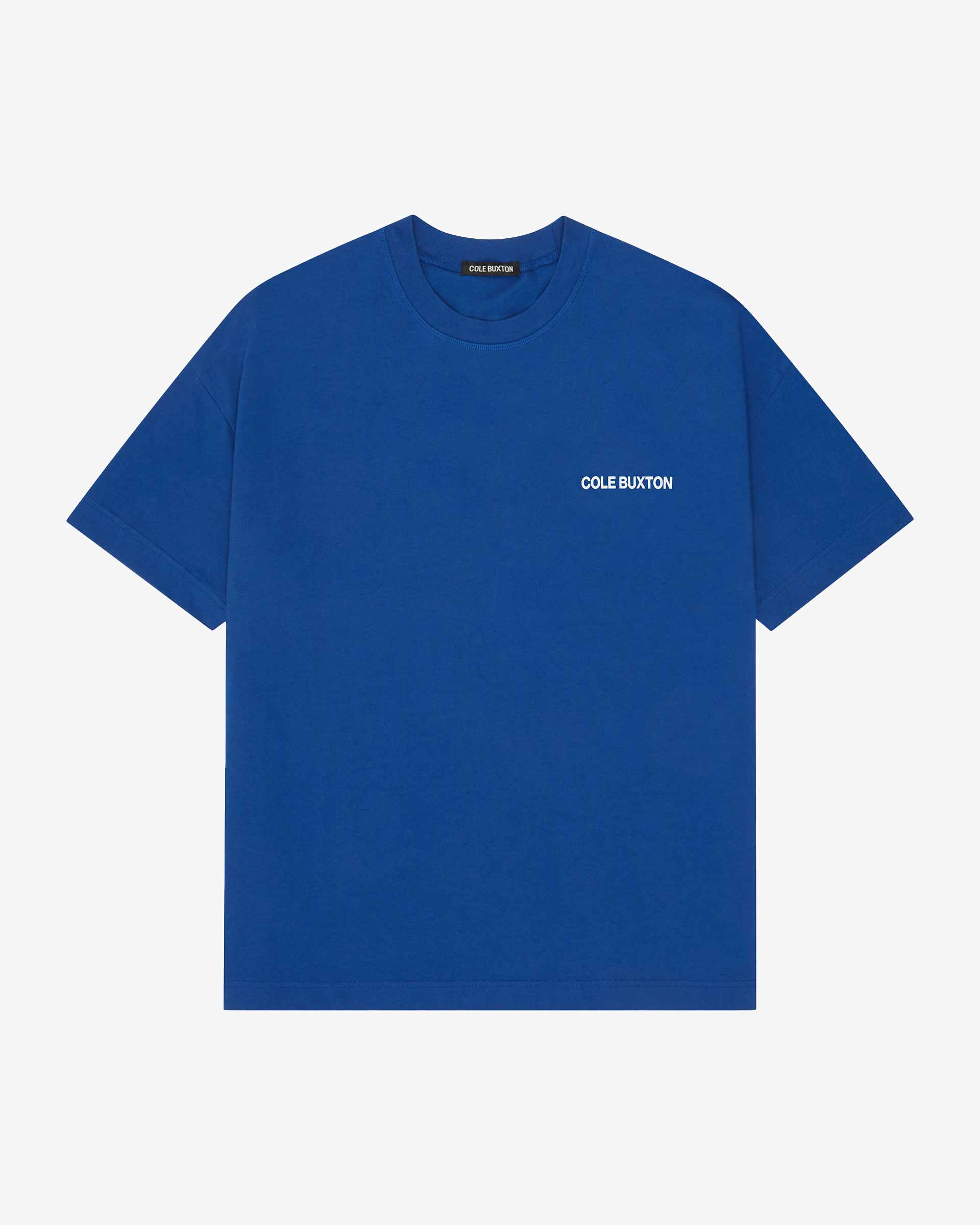 Cole Buxton | Sportswear T-Shirt | Mens | Cotton | Cobalt Blue