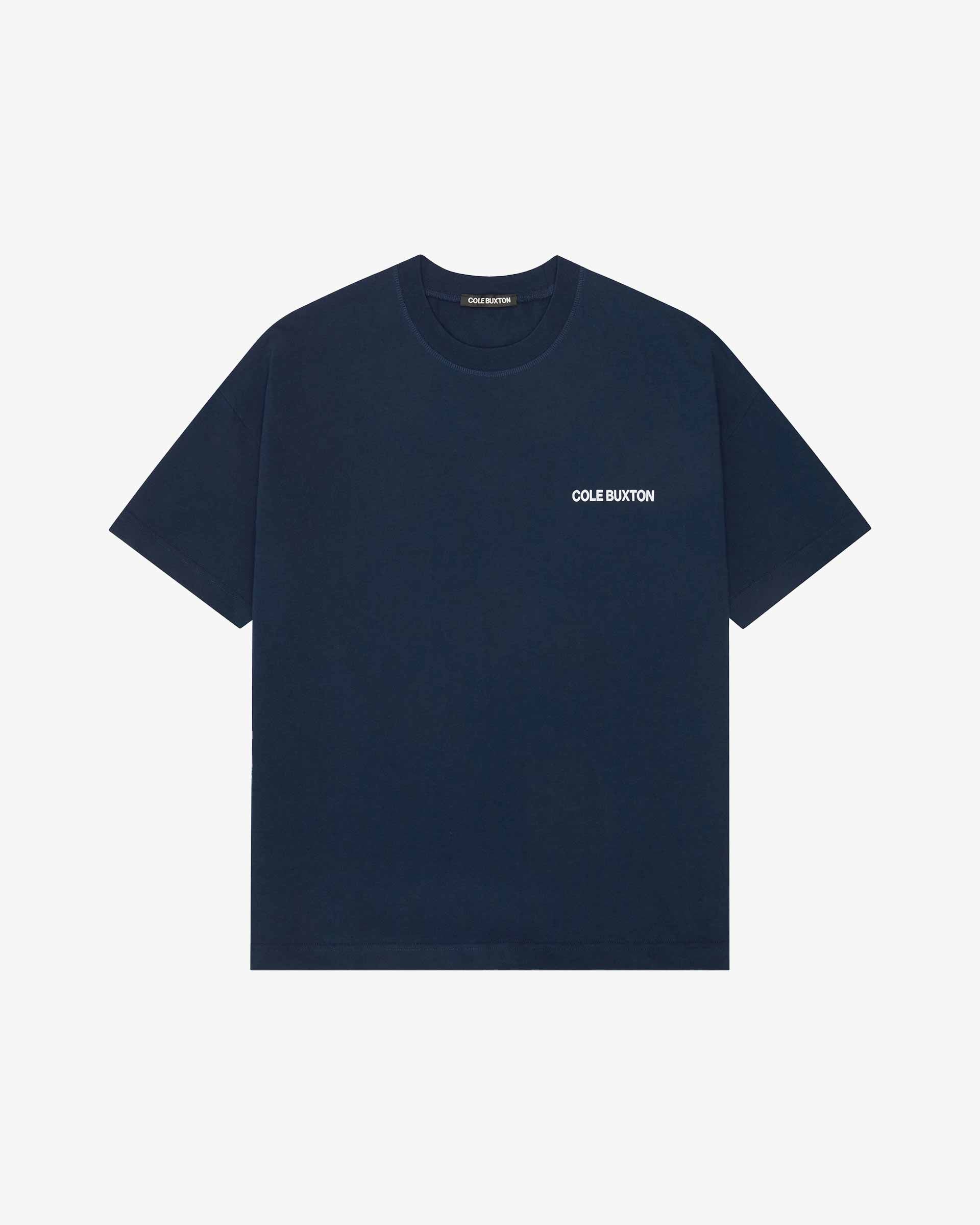 Cole Buxton | Sportswear T-Shirt | Mens | Cotton | Navy Blue