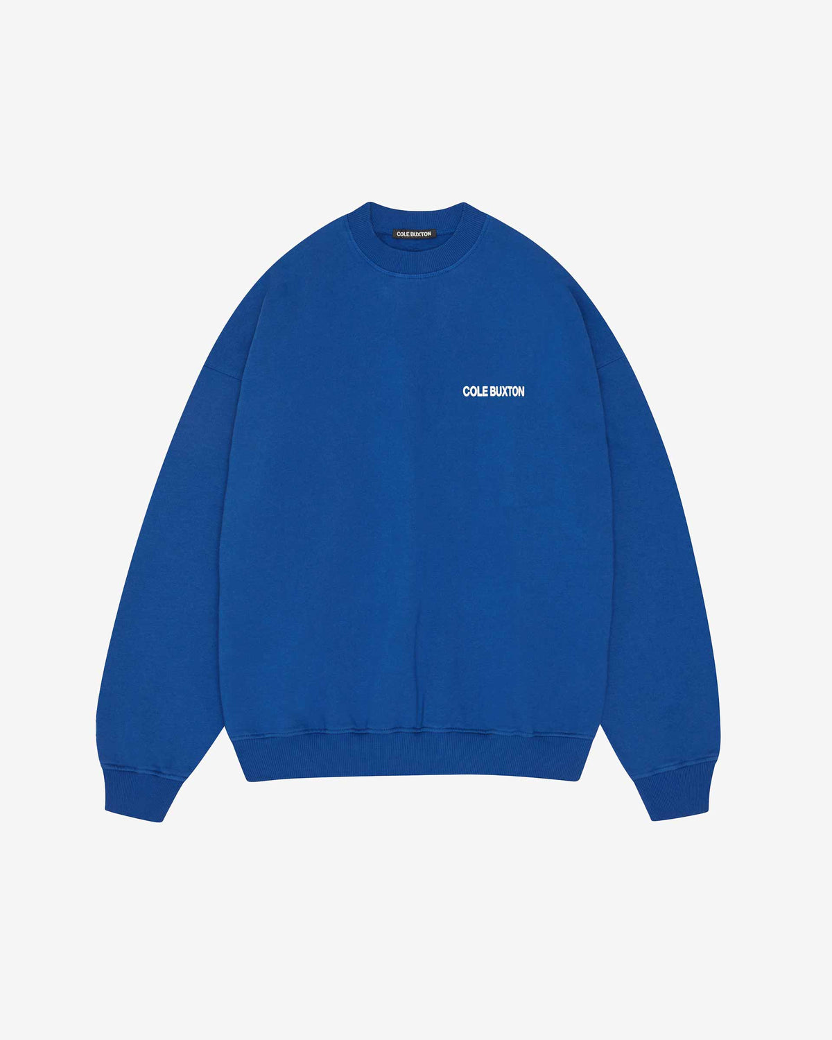 Cole Buxton | Sportswear Sweatshirt | Mens | Cotton | Cobalt Blue