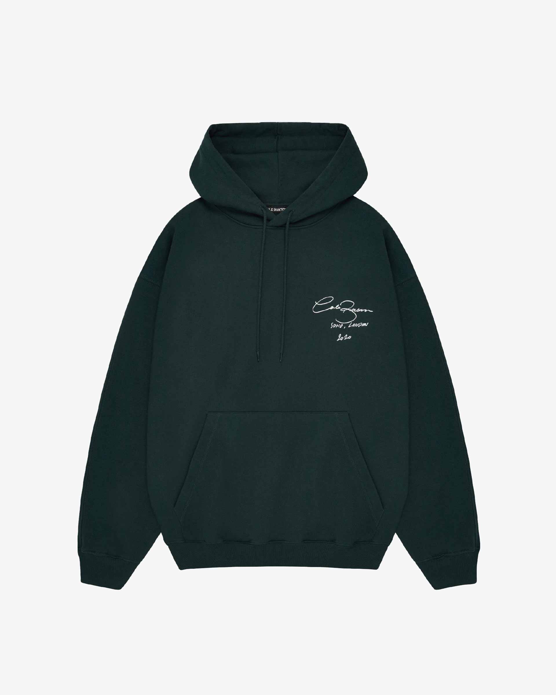 Cole Buxton | Signature Hoodie | Mens | Cotton | Forest Green