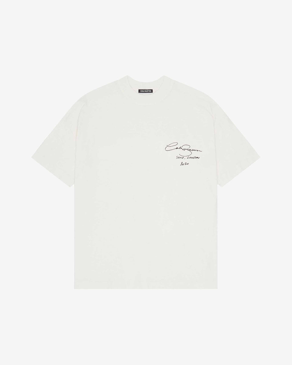 Cole Buxton | Vintage Signature T-Shirt | Mens | Cotton | Vintage White