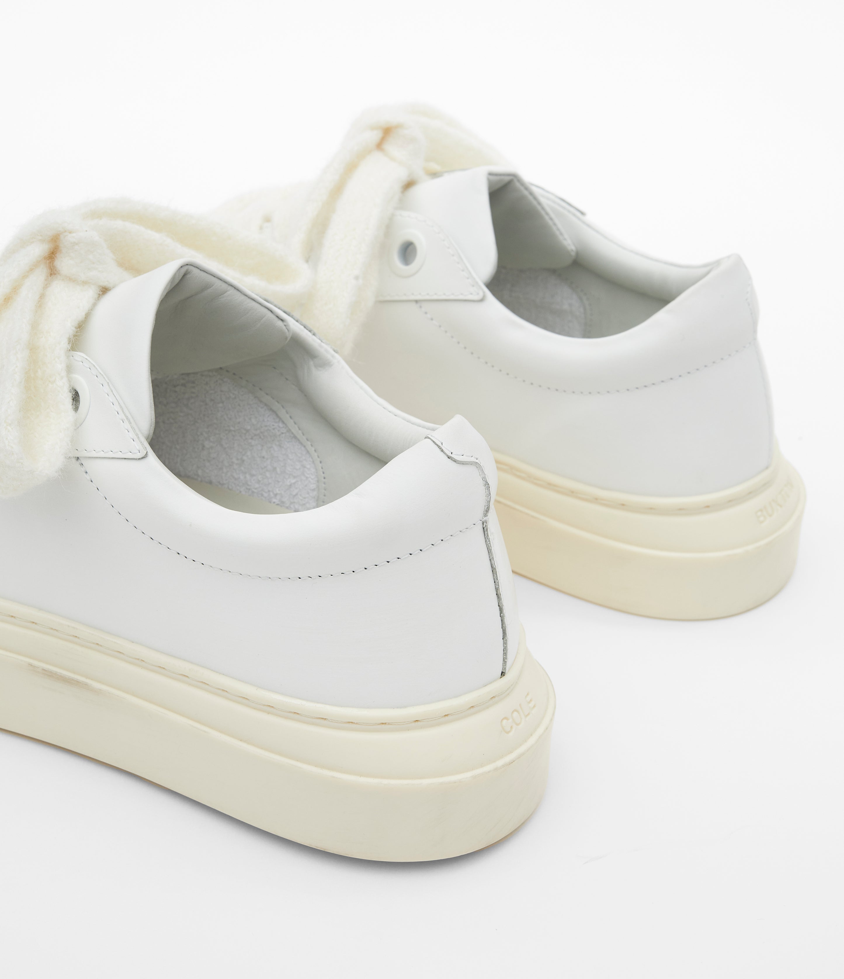 Cole Buxton Wilson Sneaker Mens Italian Leather Vintage White