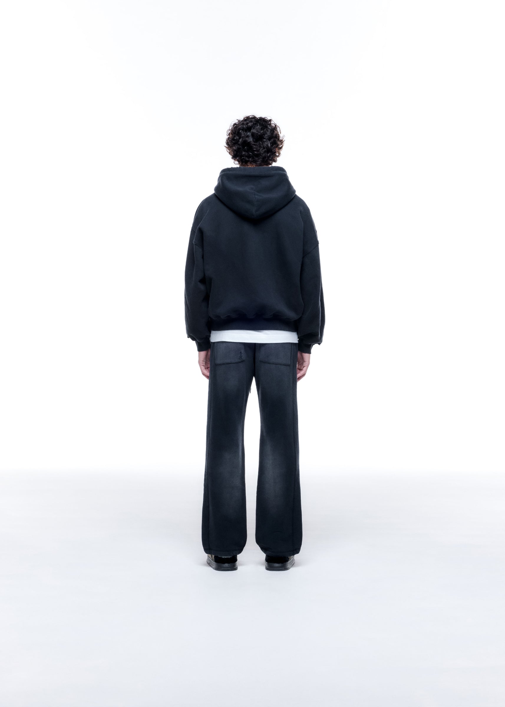 CB STAR DISTRESSED POCKET ZIPPED HOODIE