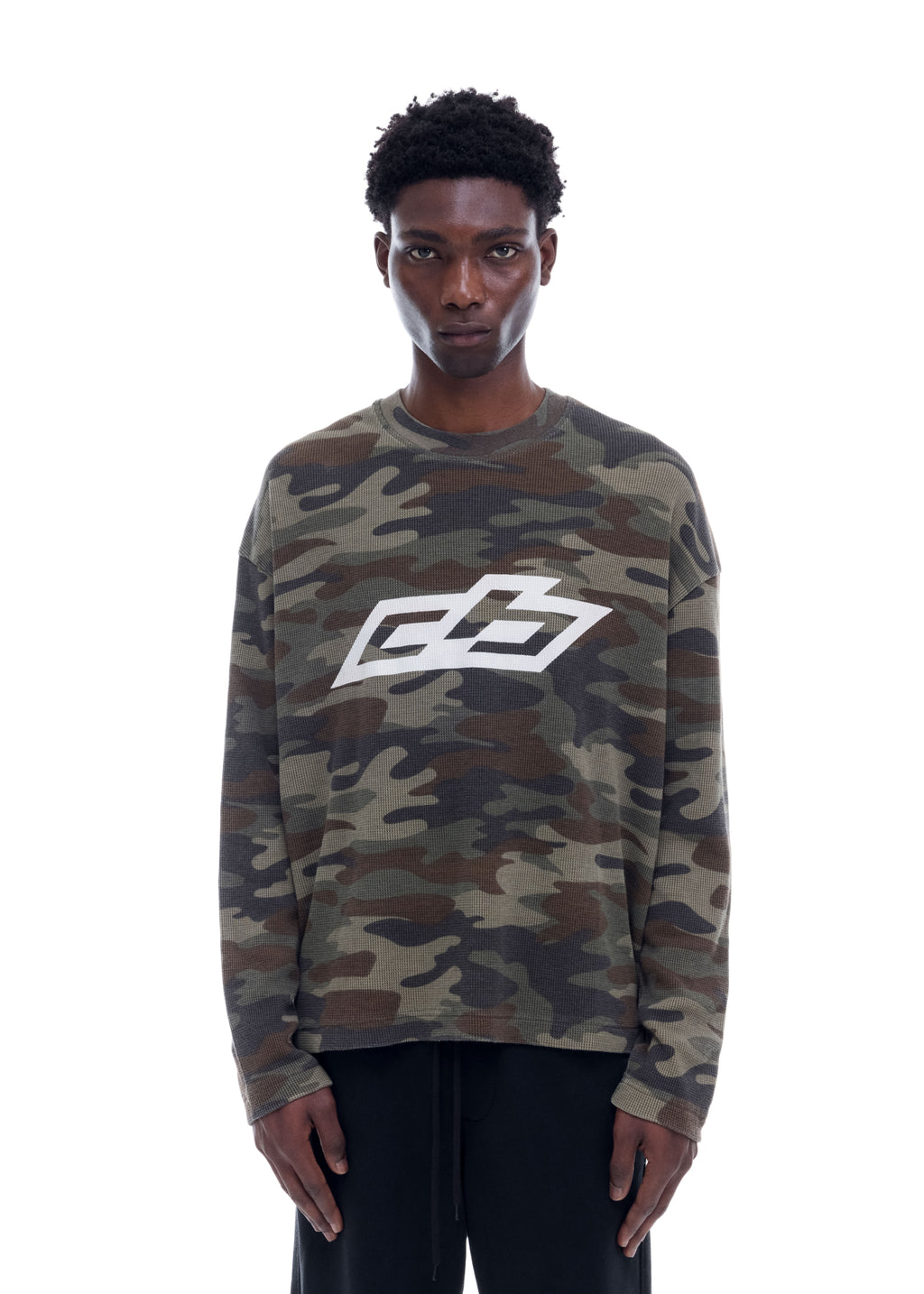 CAMO RALLY WAFFLE LONG SLEEVE T-SHIRT