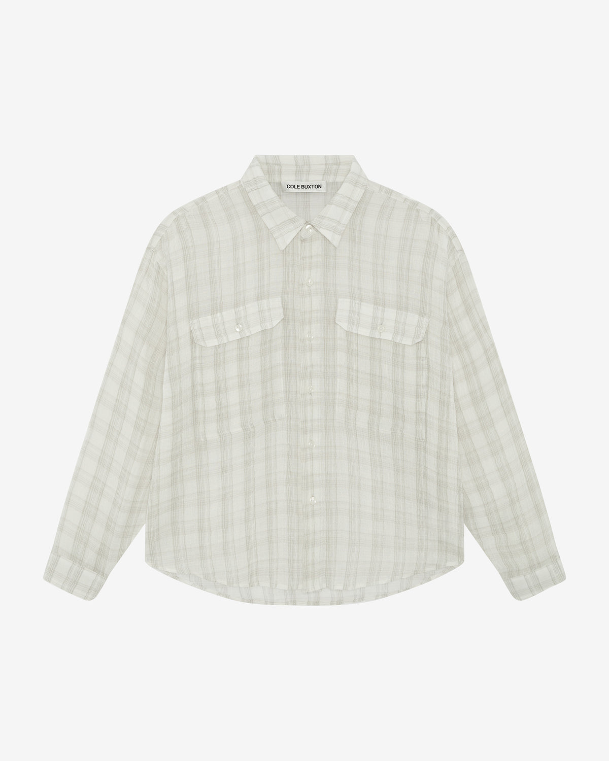 CHECKED SLUBBY SHIRT