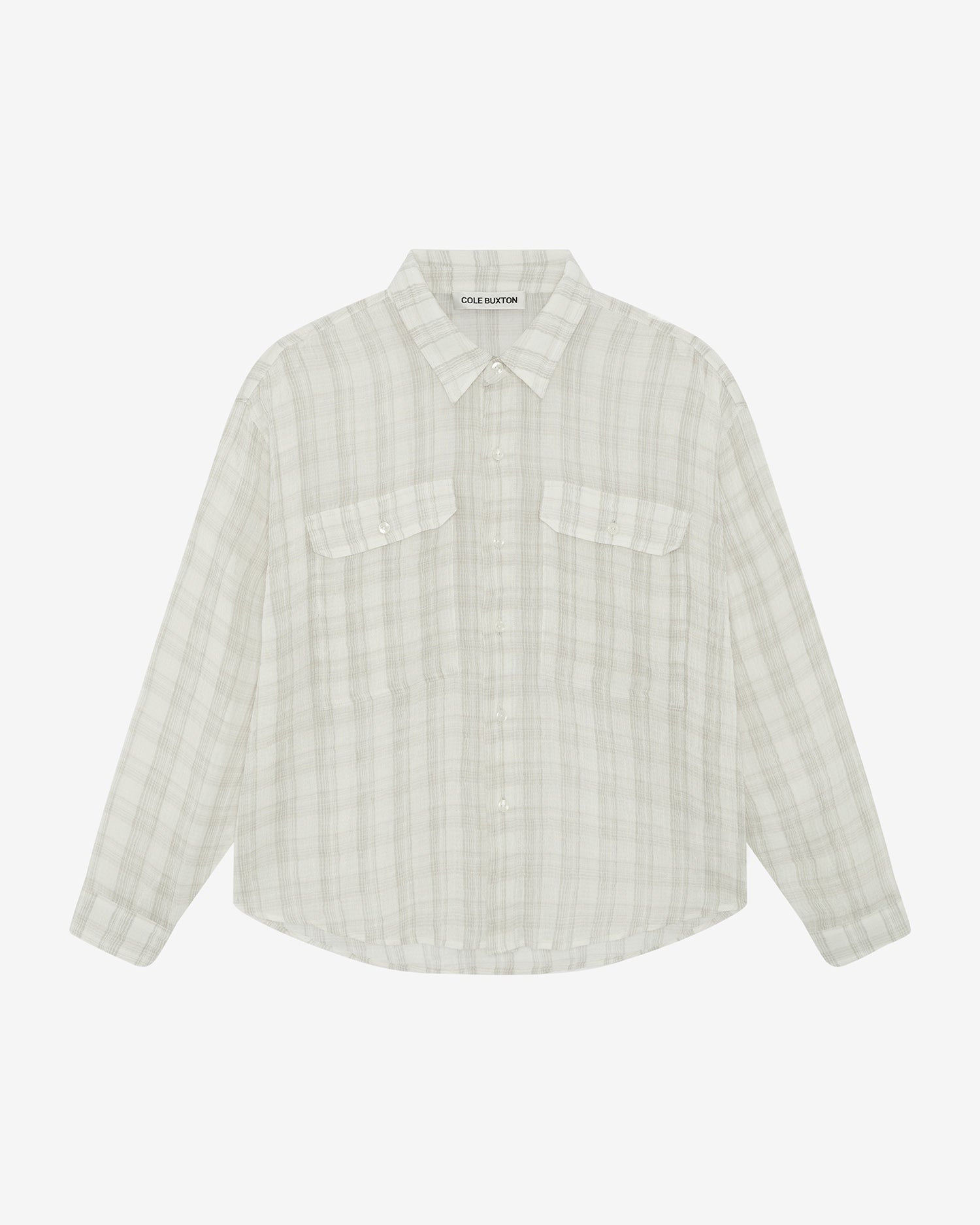 CHECKED SLUBBY SHIRT