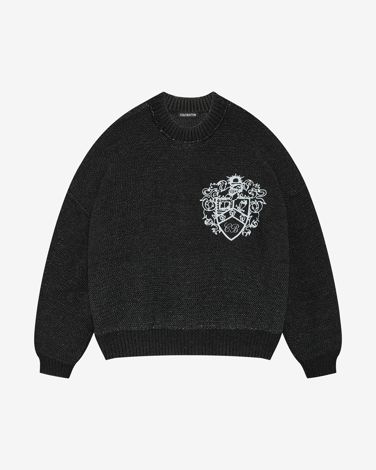 COLLEGIATE CREST KNIT SWEATER