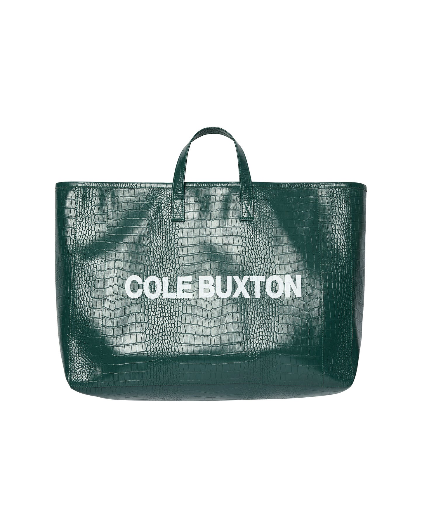 CROC LEATHER TOTE BAG