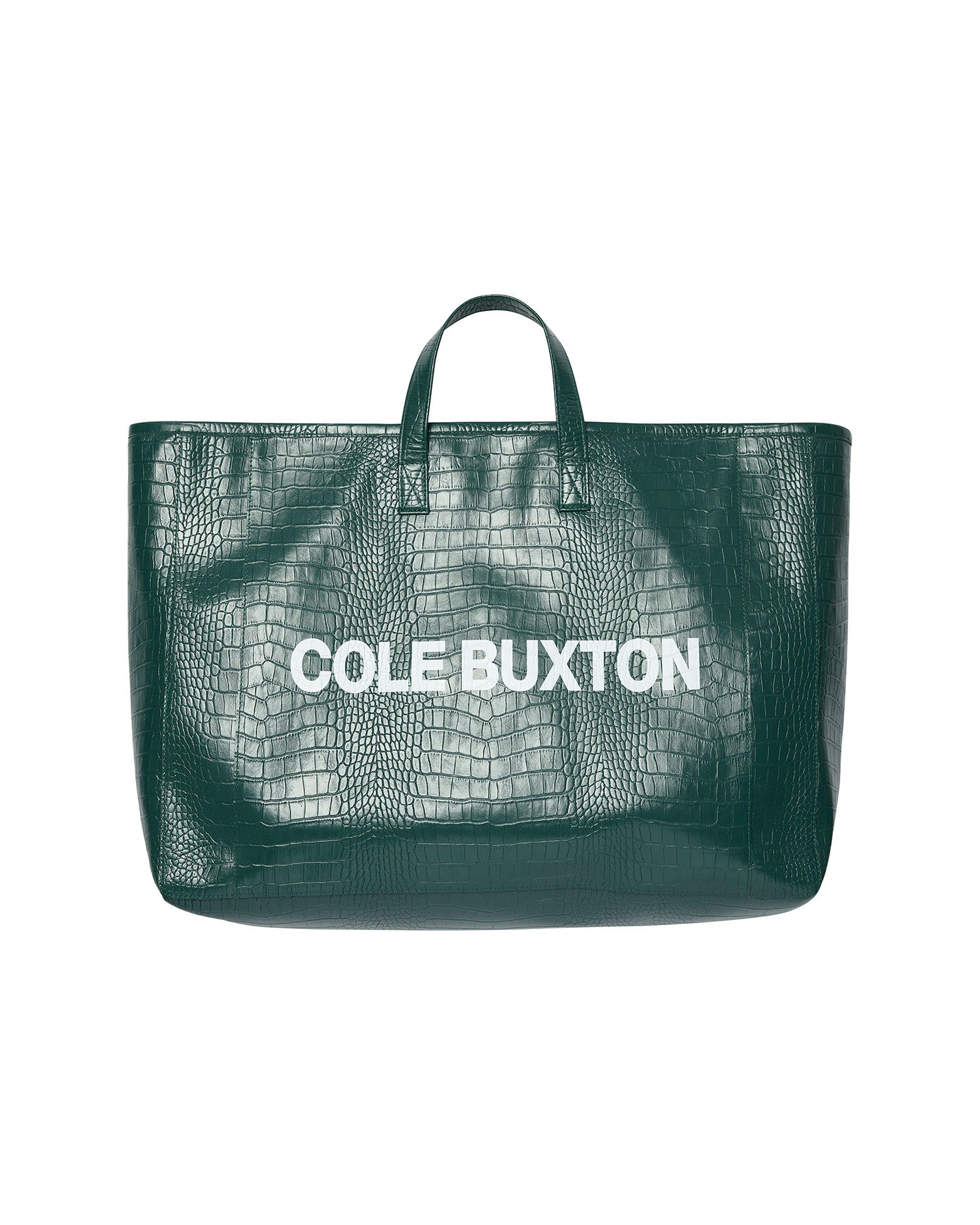 CROC LEATHER TOTE BAG
