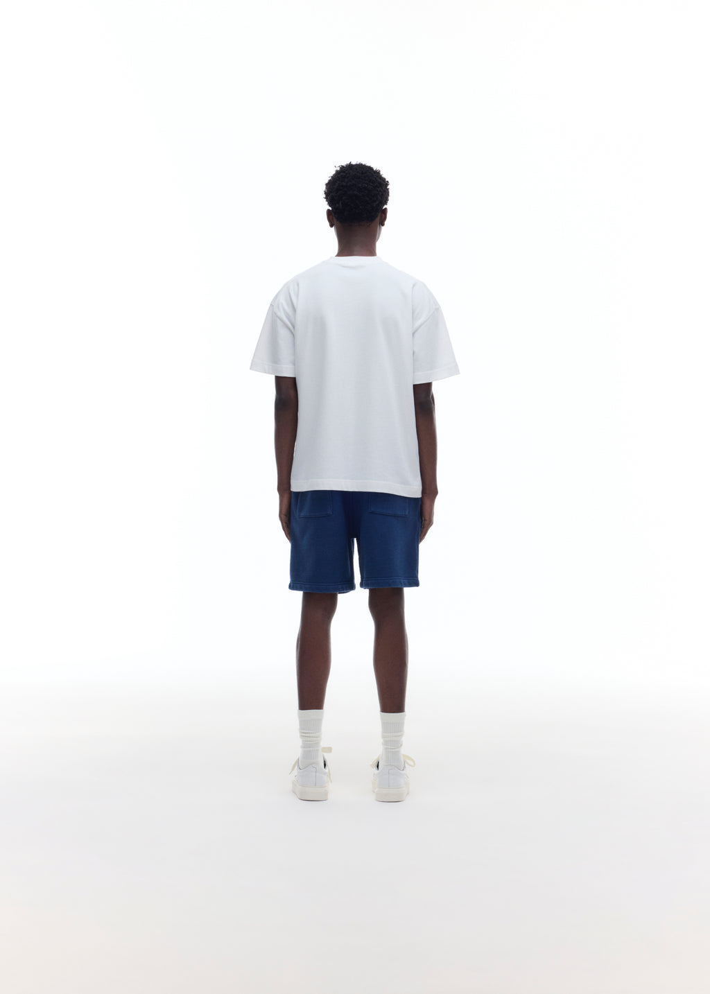 DISTRESSED COLLEGIATE CREST SHORTS