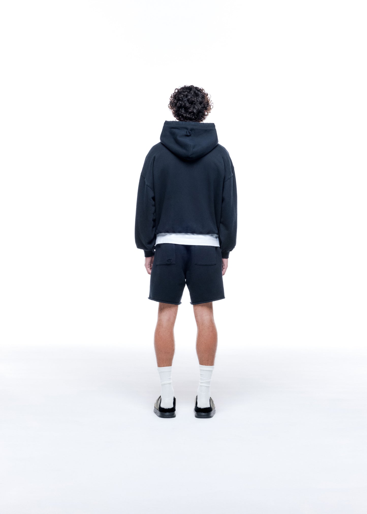 DISTRESSED POCKET HOODIE