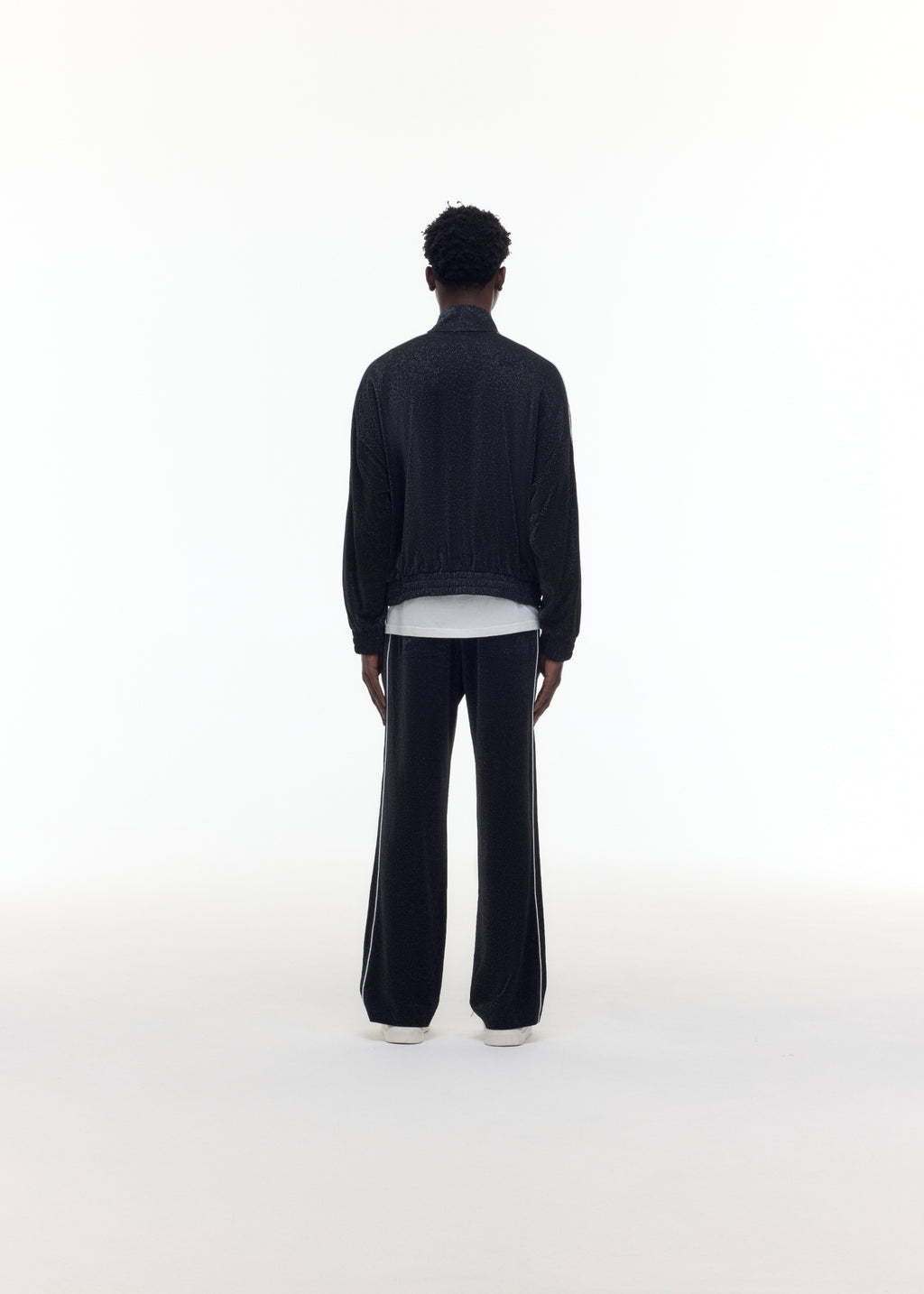 GLITTER PIPED TRACK JACKET