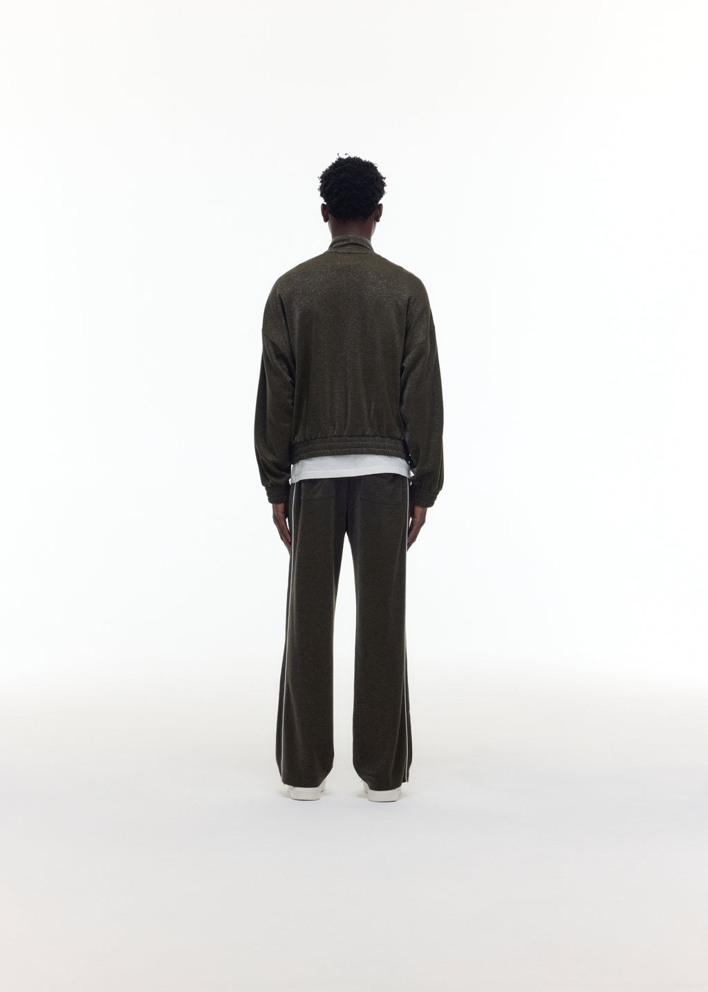 GLITTER PIPED TRACK JACKET