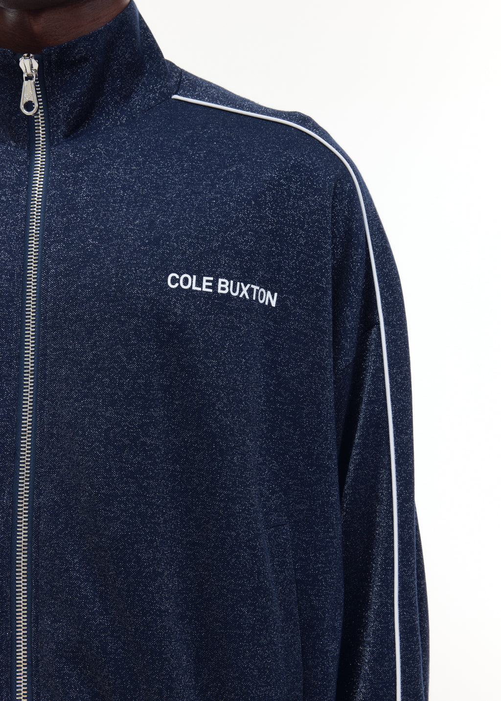 GLITTER PIPED TRACK JACKET