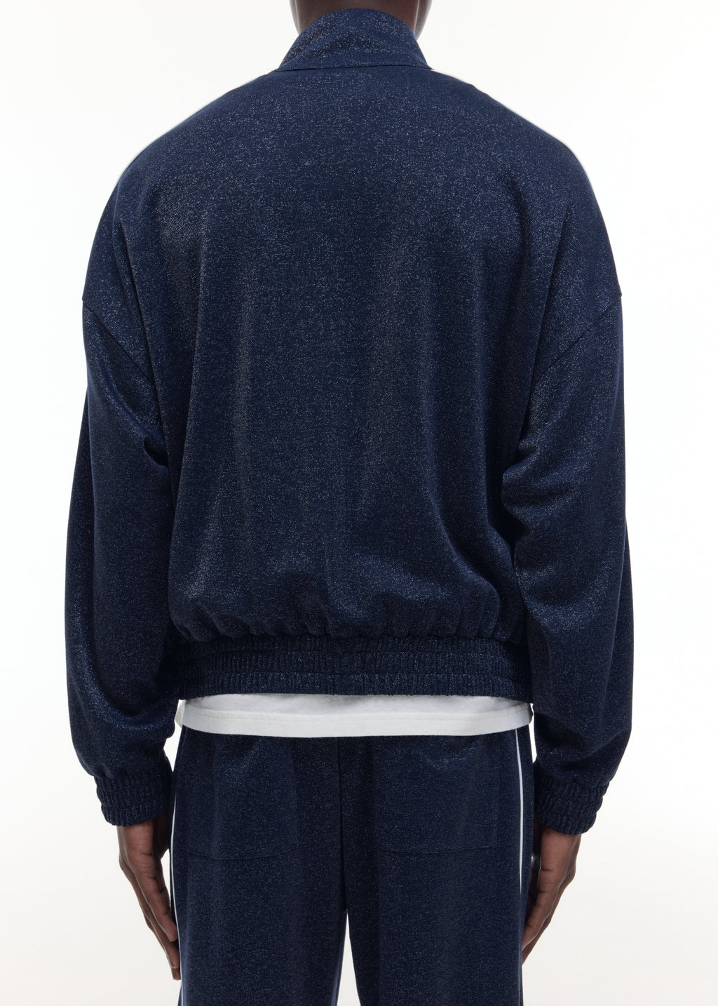GLITTER PIPED TRACK JACKET