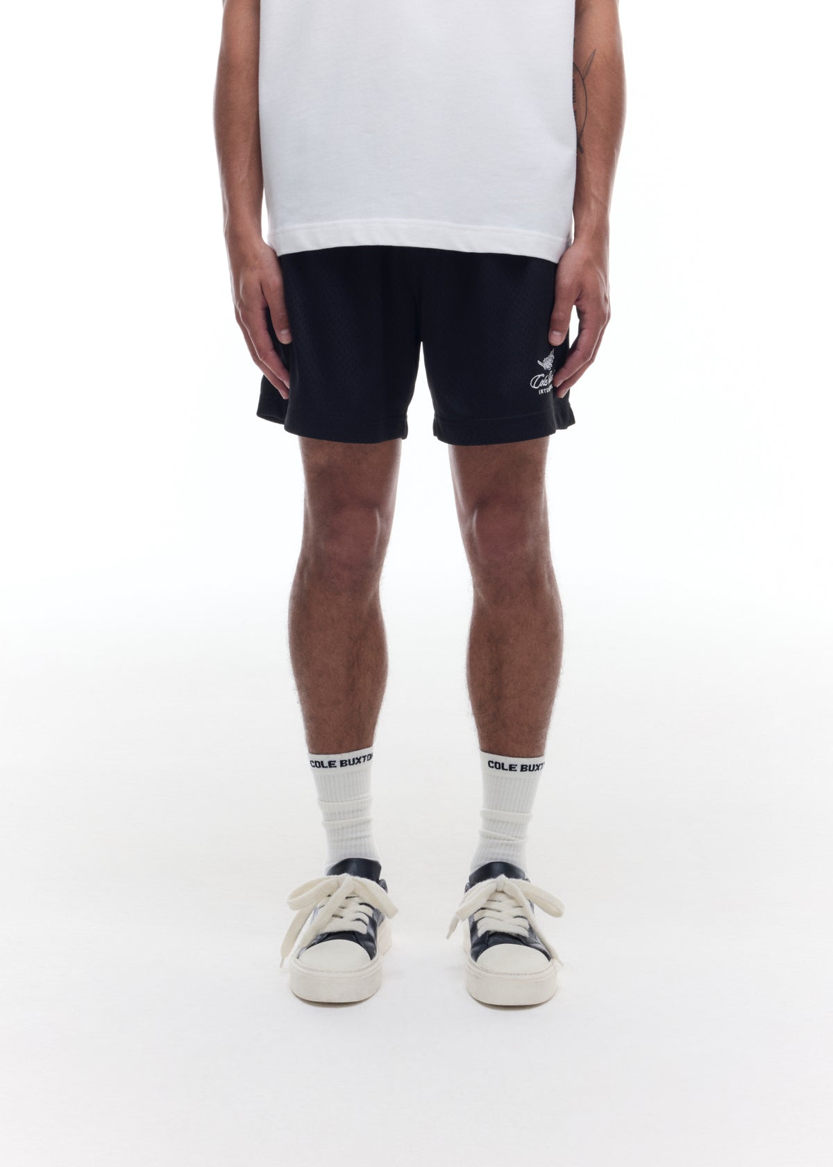 Cole Buxton | International Mesh Shorts | Mens | Polyester | Black
