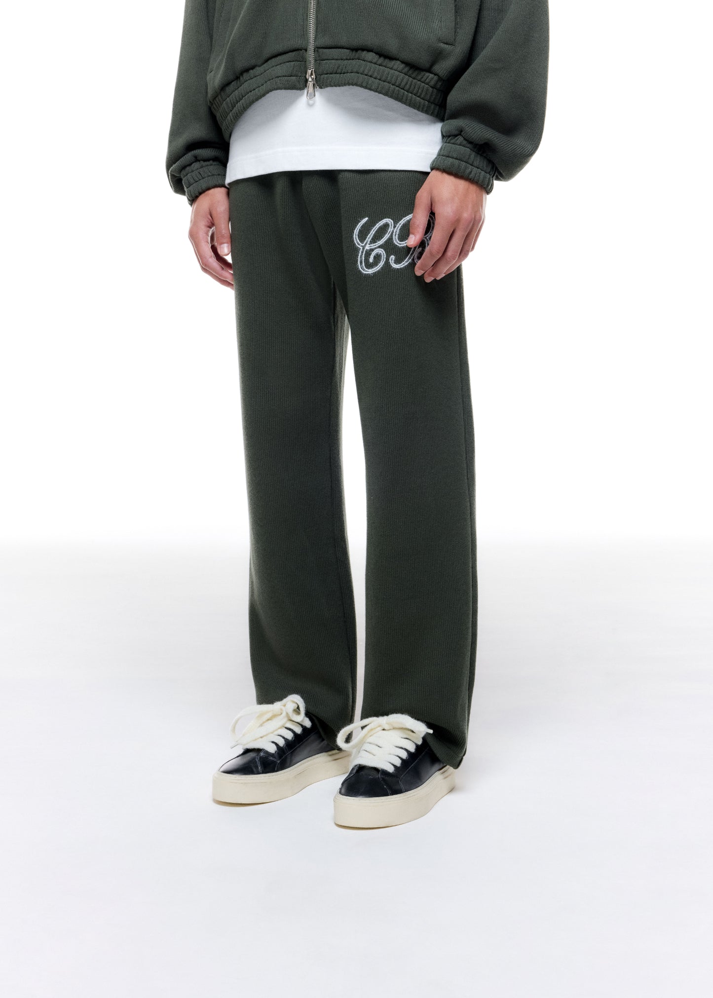 KNITTED TRACK PANTS