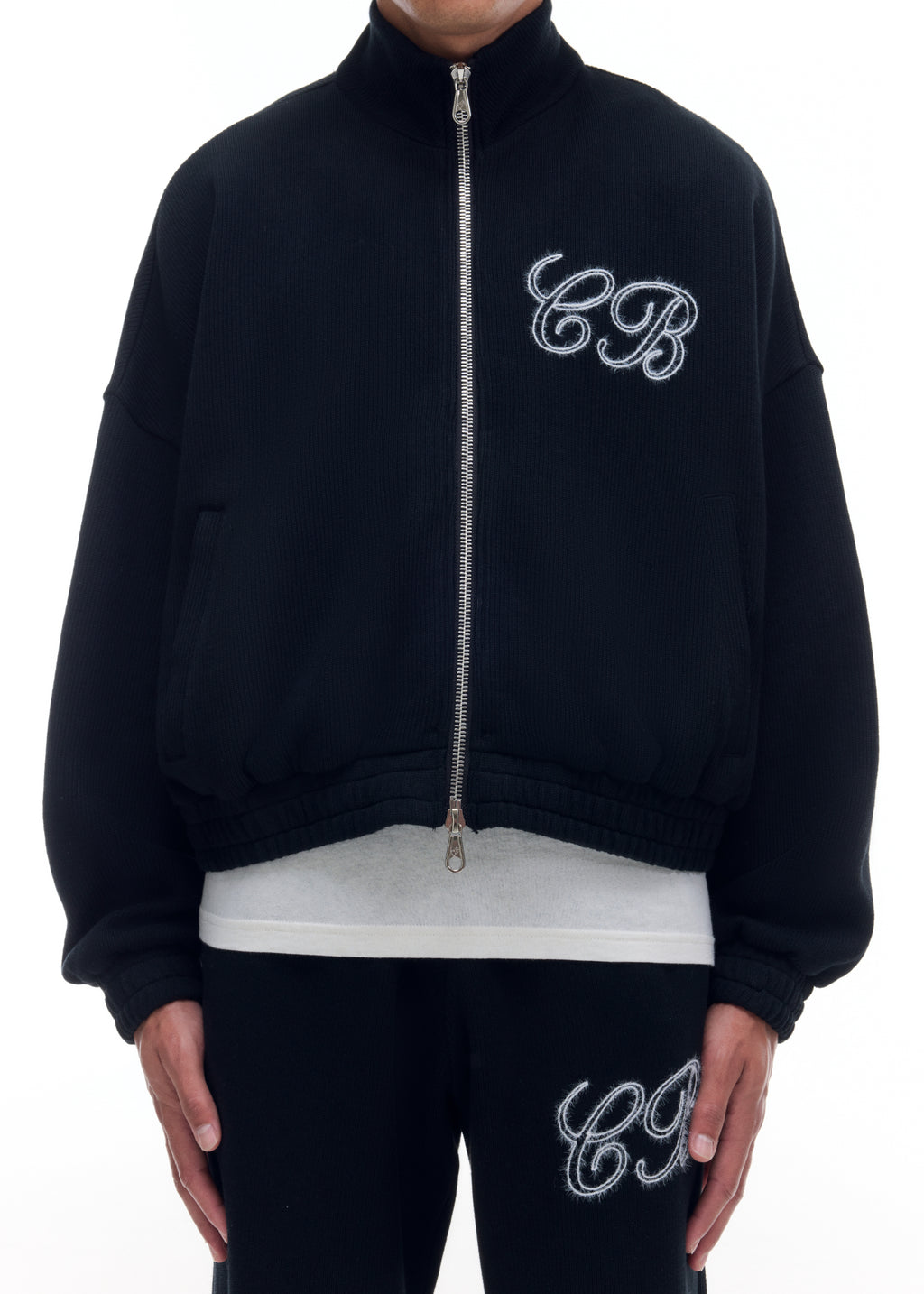 KNITTED TRACK JACKET