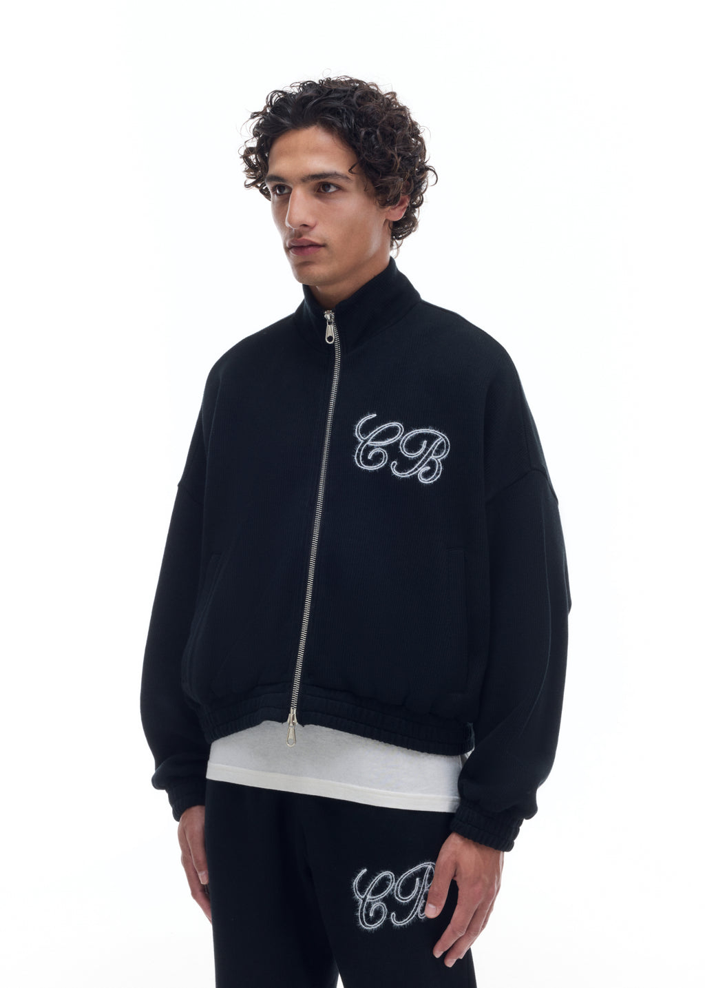 KNITTED TRACK JACKET