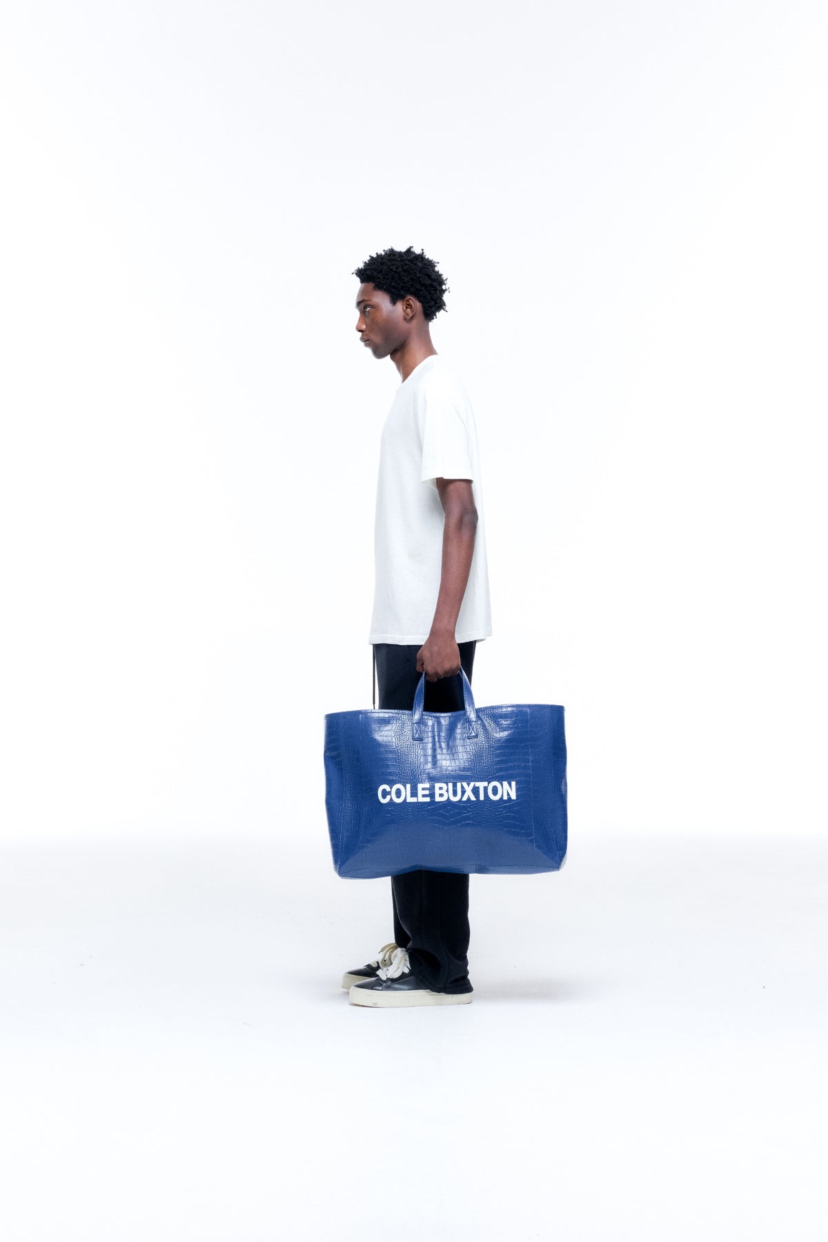 CROC LEATHER TOTE BAG