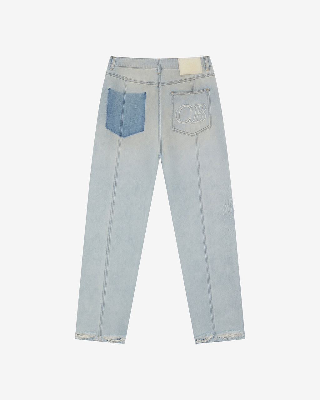 LIGHT WASH DENIM JEANS