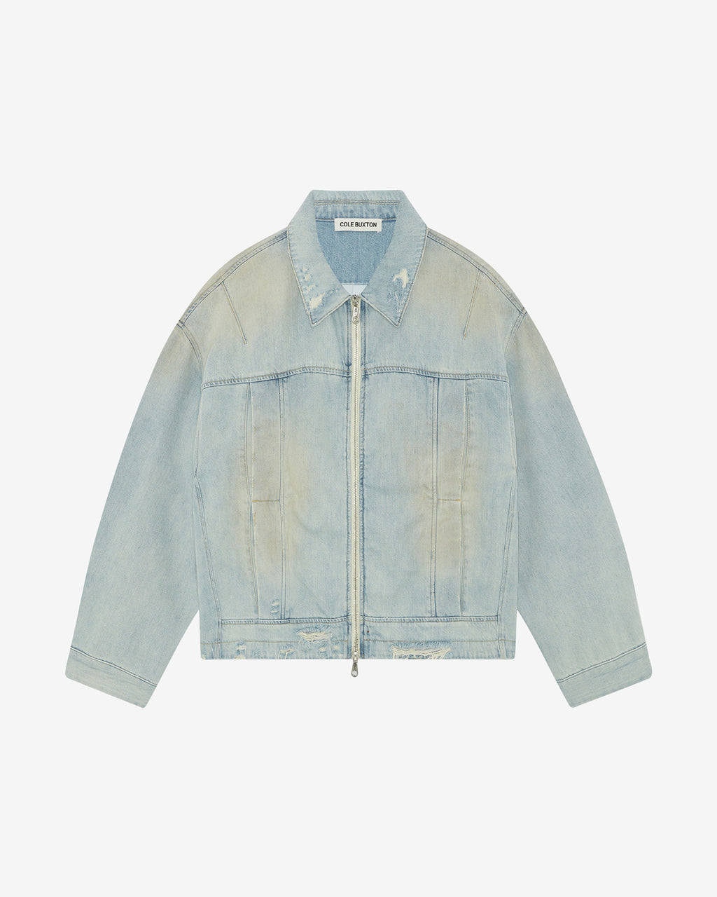 LIGHT WASH DENIM TRUCKER JACKET