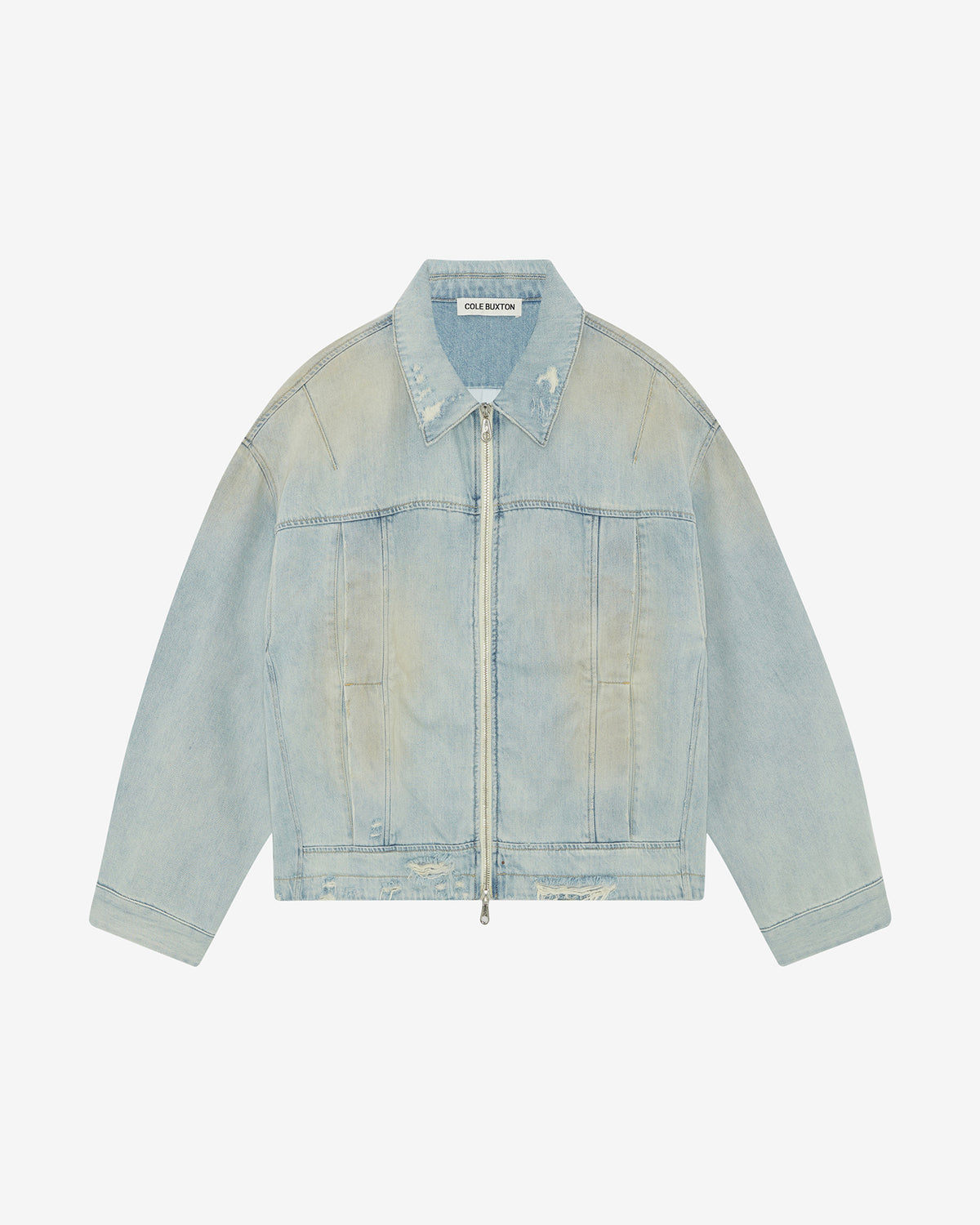 LIGHT WASH DENIM TRUCKER JACKET