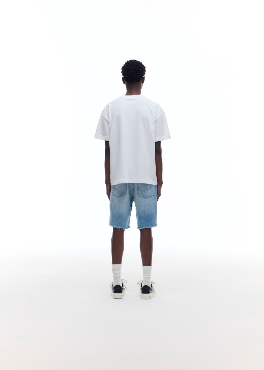 REPAIRED DENIM SHORTS