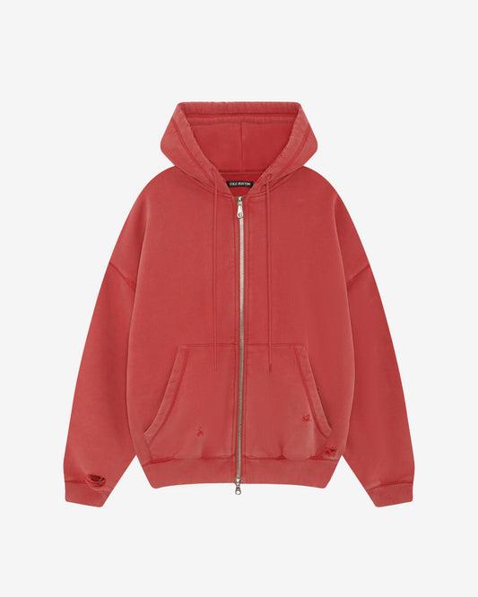SUN FADE POCKET ZIPPED HOODIE