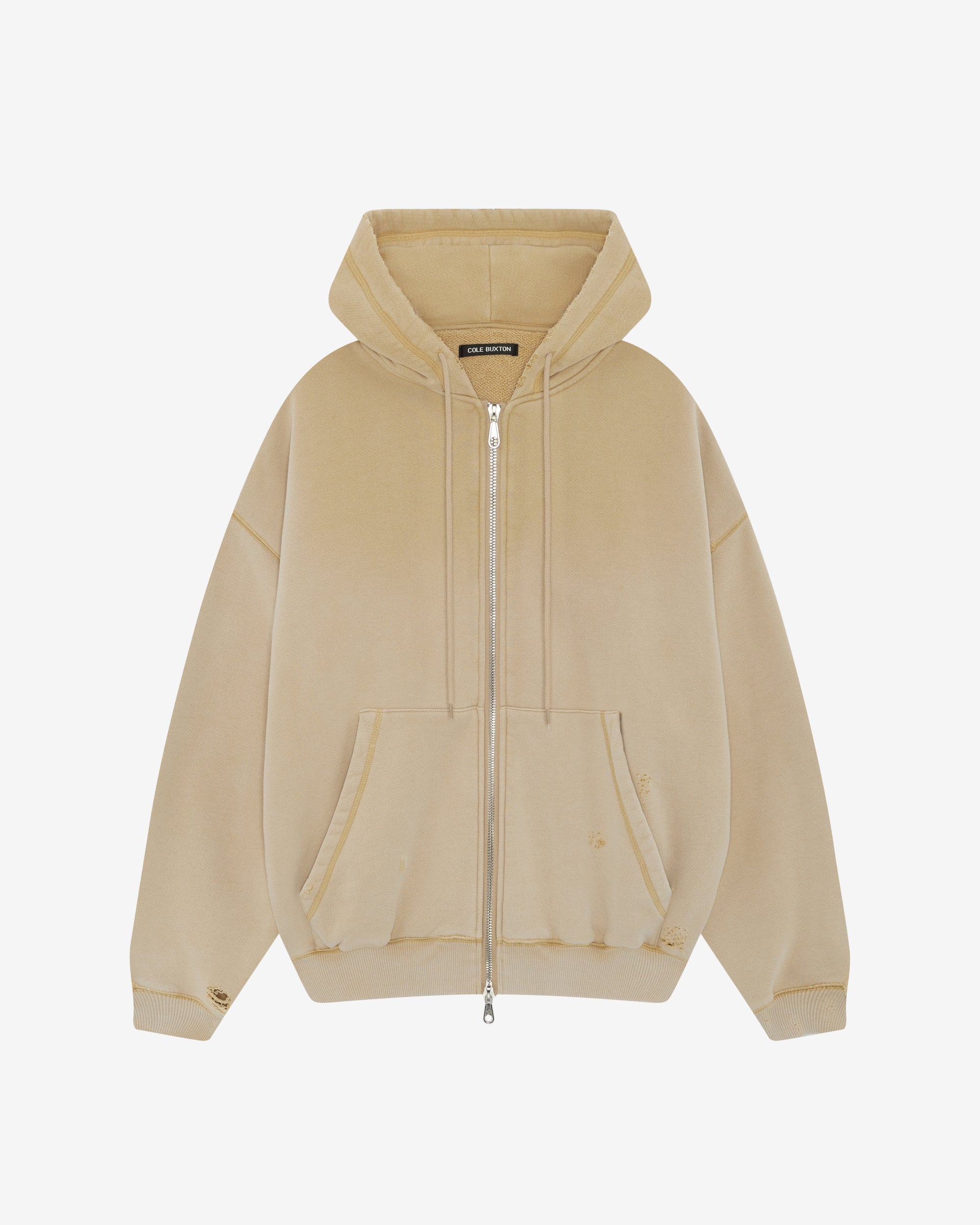 SUN FADE POCKET ZIPPED HOODIE